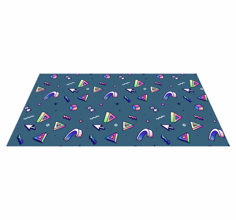Retro vaporwave objects bedroom rug - TenStickers