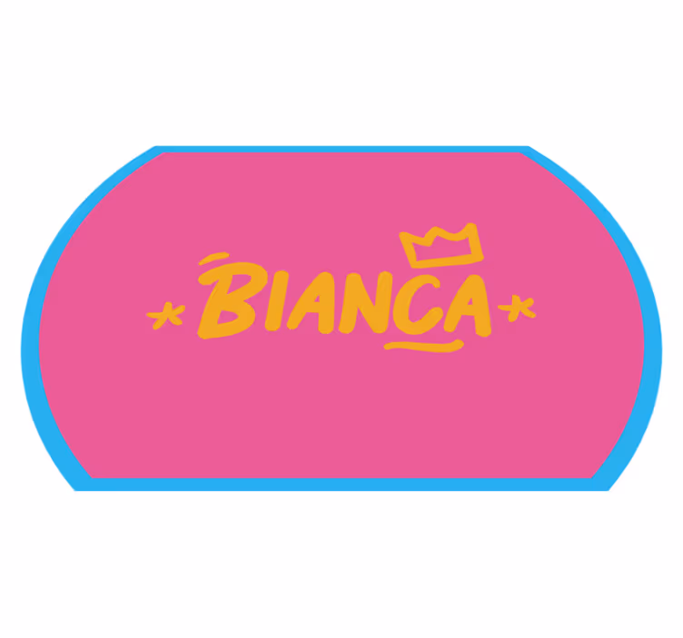 Graffiti tag with crown personalised mat - TenStickers
