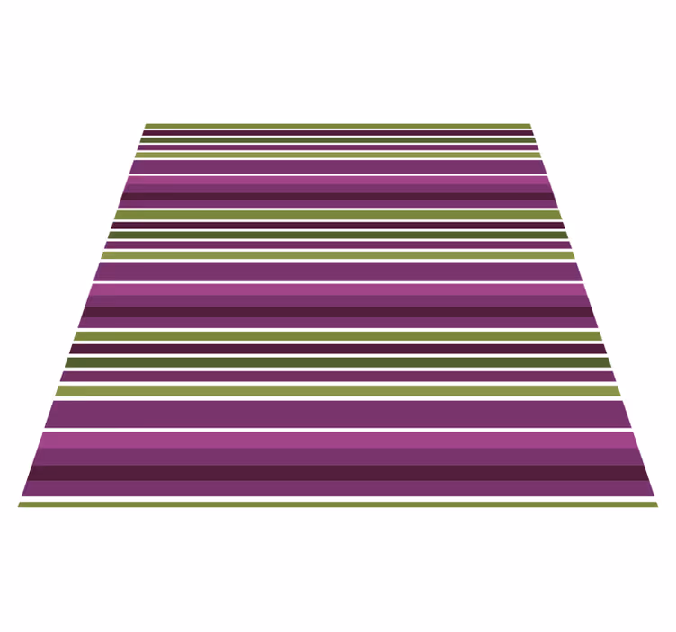 Purple horizontal striped vinyl rug - TenStickers
