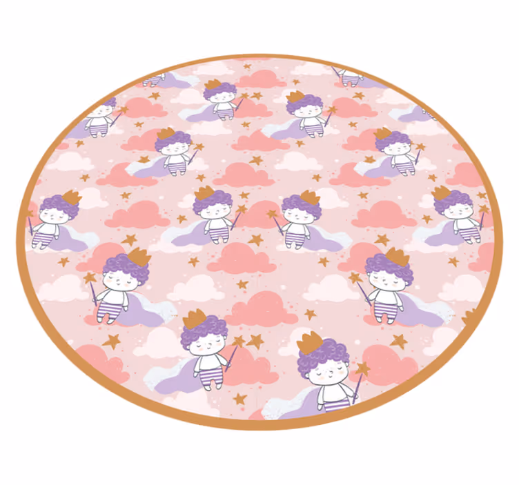 Magic Cloud Kingdom kids vinyl rug - TenStickers