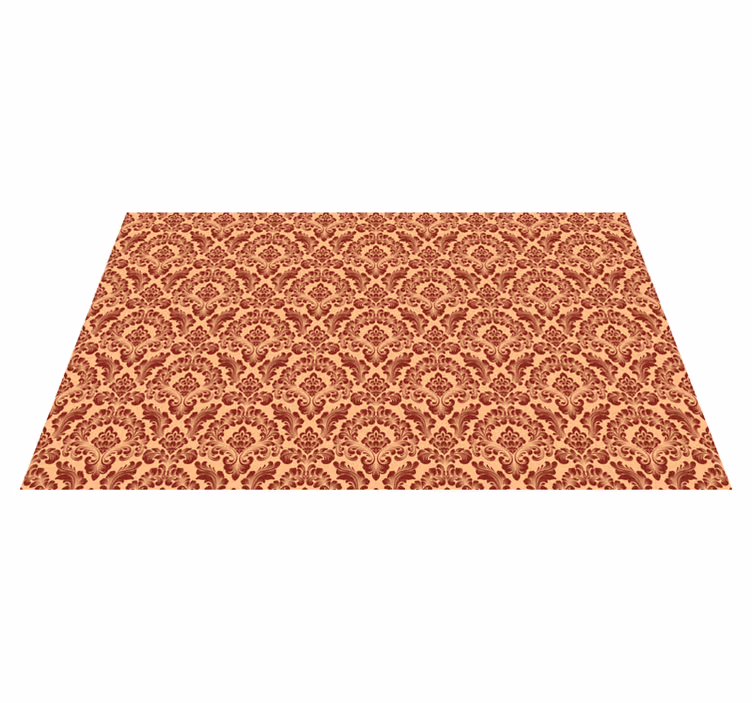 Baroque Pattern Elegance vintage vinyl rug - TenStickers