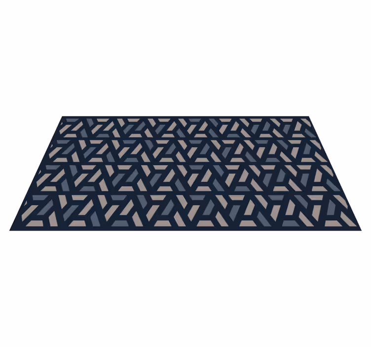 Interlocking Angles geometric rug - TenStickers