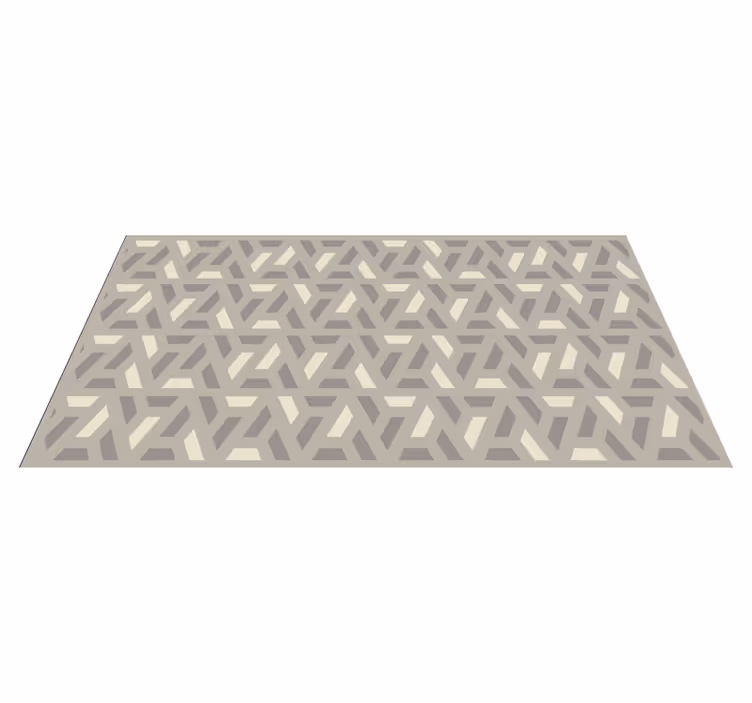 Abstract Herringbone geometric rug - TenStickers