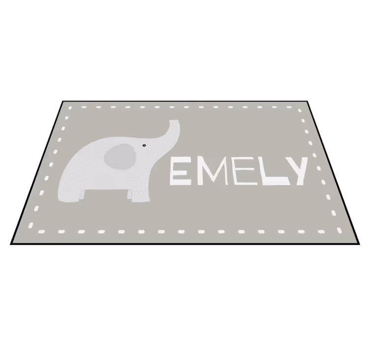 Customizable Elephant customised mats - TenStickers