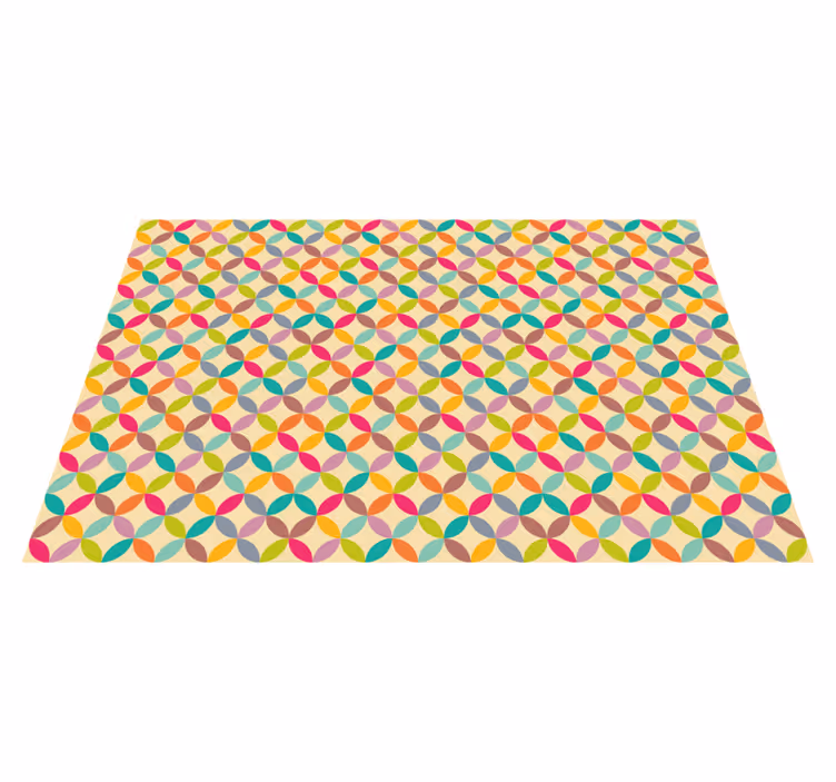Colorful Geometric geometric rug - TenStickers