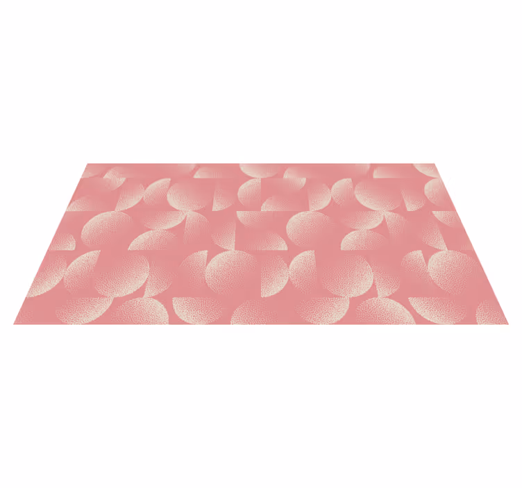 Textured Petals Pattern floral rug - TenStickers