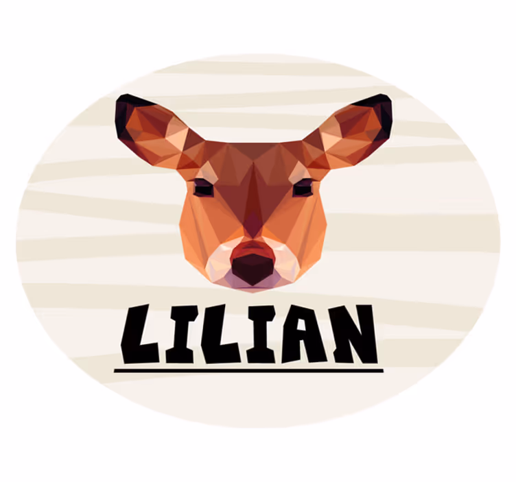Customizable Deer custom vinyl rug - TenStickers