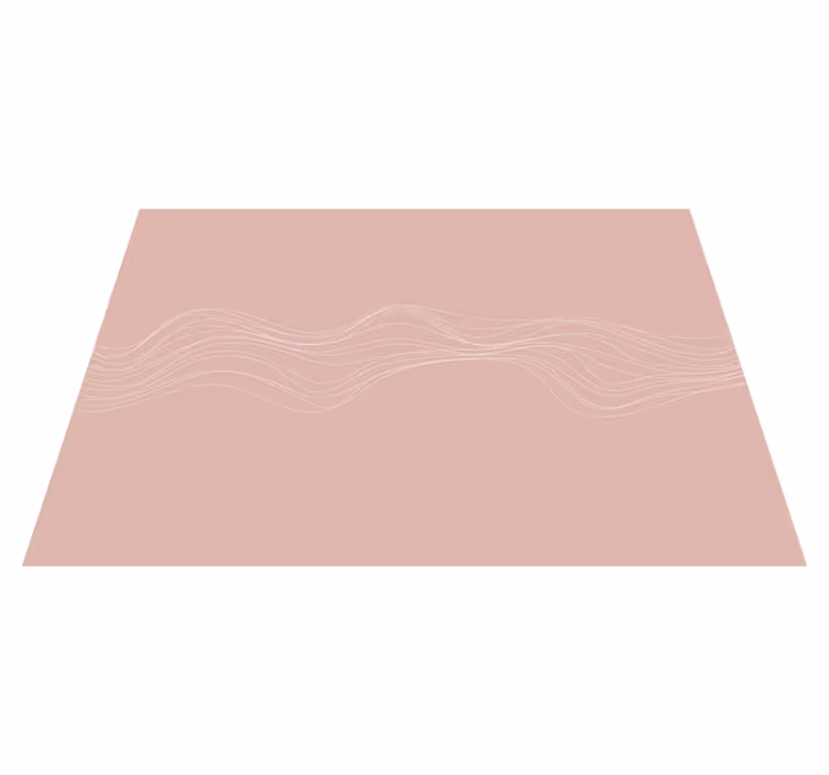 Wavy Lines pink vinyl rug - TenStickers