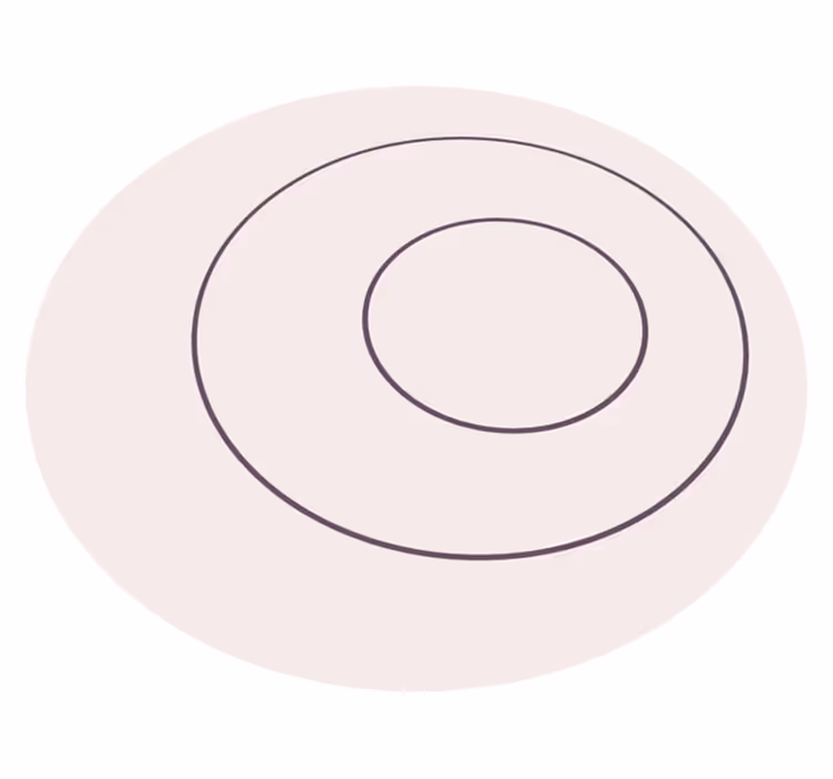 Minimalist Circular Design minimalist rug - TenStickers