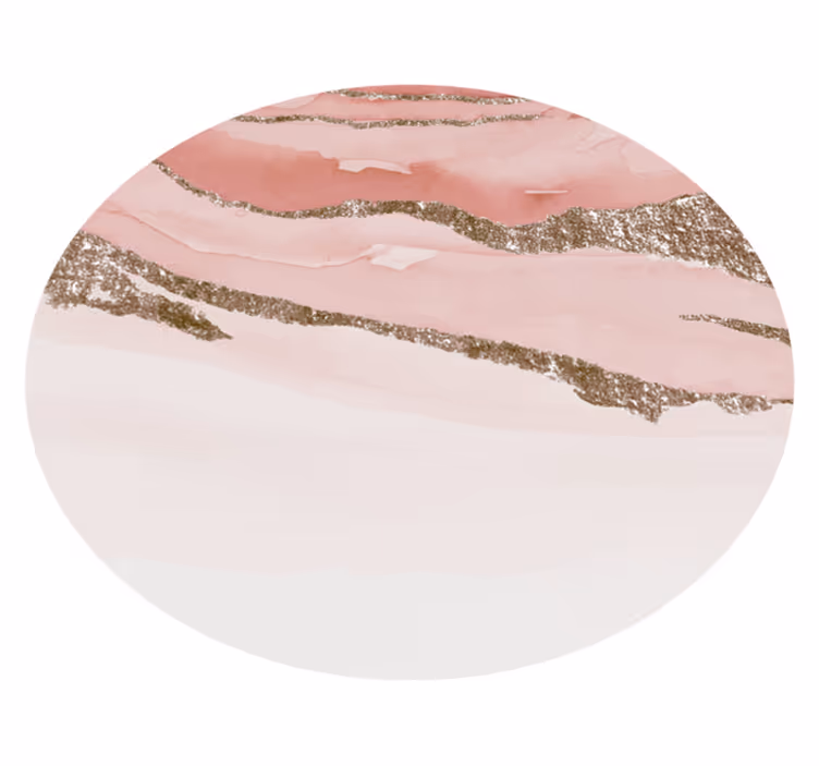 Abstract Textured Circular Design circular rug - TenStickers