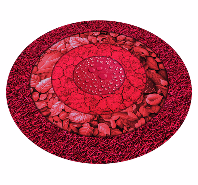 Textured circles = Circles with Textures living room rug - TenStickers