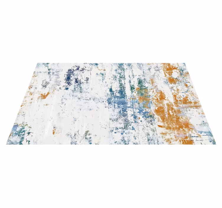 abstract textured design dining room rug - TenStickers