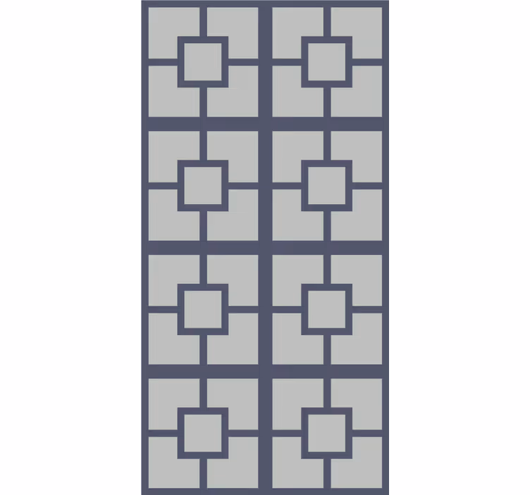 Square pattern layout wallpaper office - TenStickers