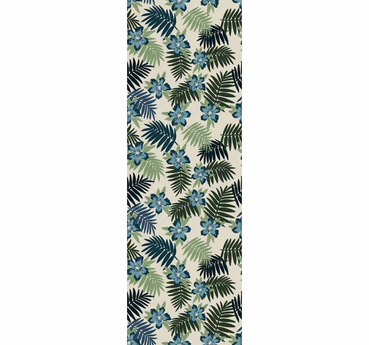 Tropical botanical pattern leaves wallpaper - TenStickers