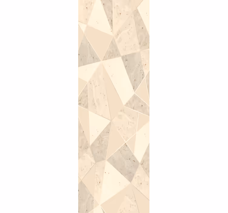 Geometric beige motif marble effect wallpaper - TenStickers