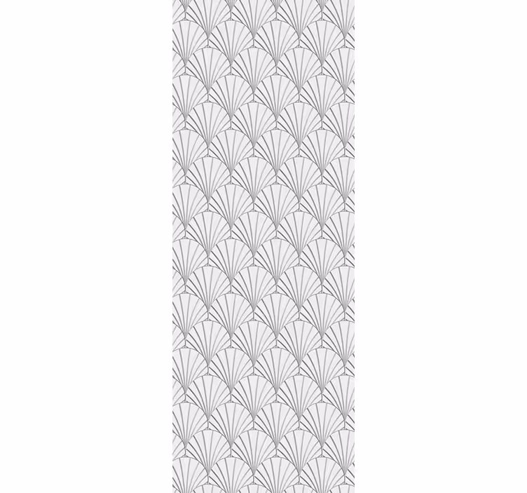 Elegant fan pattern contemporary wallpaper - TenStickers