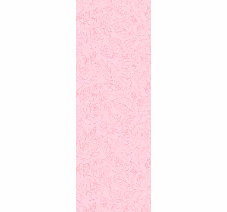 Rose pink background flowers wallpaper - TenStickers