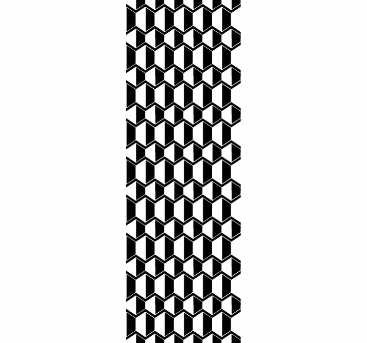 3D Cubic Pattern wallpaper geometric - TenStickers