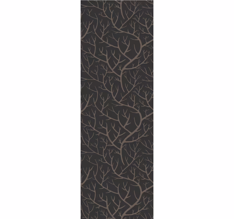 Branching grey design wallpaper of a tree - TenStickers
