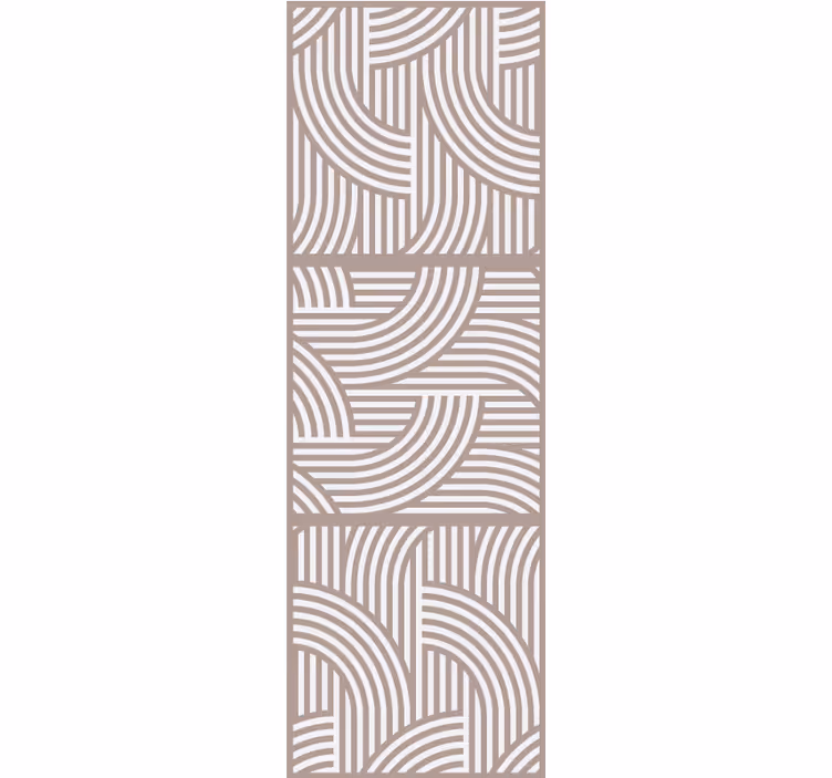 Organis stylish lines living area wallpaper - TenStickers