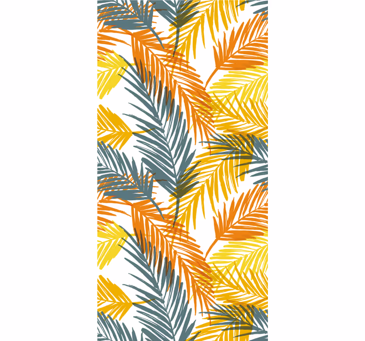 Tropical Palm Foliage leaves wallpaper - TenStickers