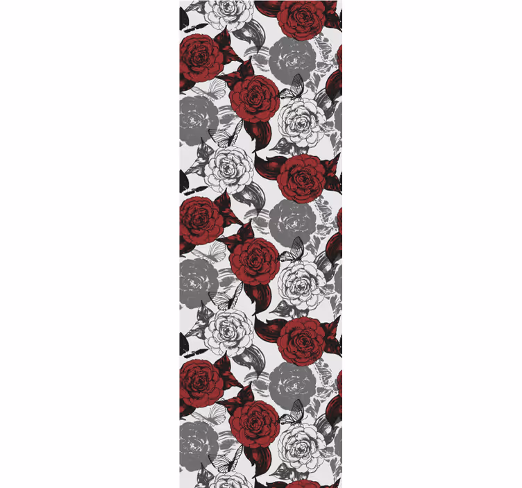 Red Floral Arrangement flowers wallpaper - TenStickers