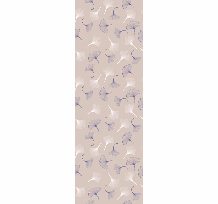 Delicate pastel Ginko leaves wallpaper - TenStickers