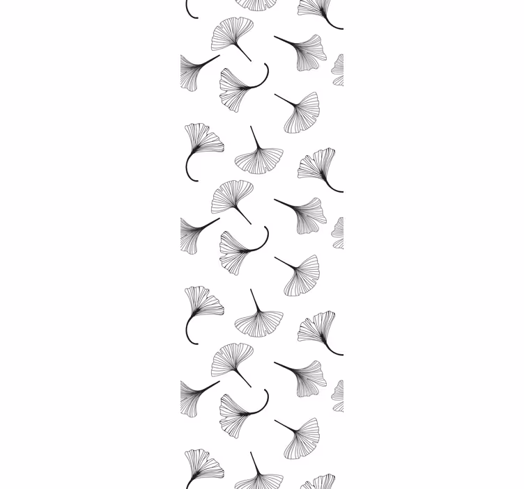 Ginkgo Leaf Motif floral wallpaper - TenStickers