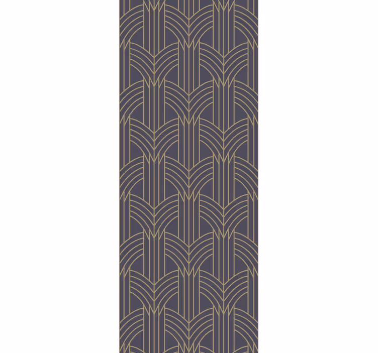 Art déco style living area wallpaper - TenStickers