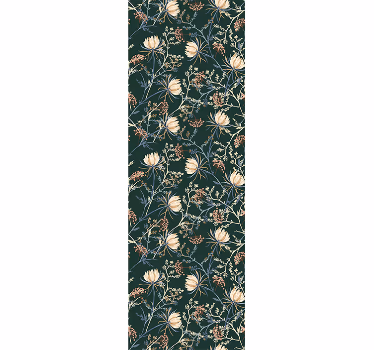 Botanical Floral Print flowers wallpaper - TenStickers