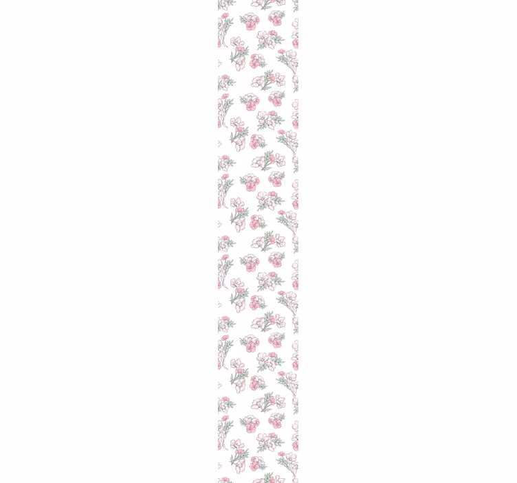 Delicate blossom pattern flowers wallpaper - TenStickers