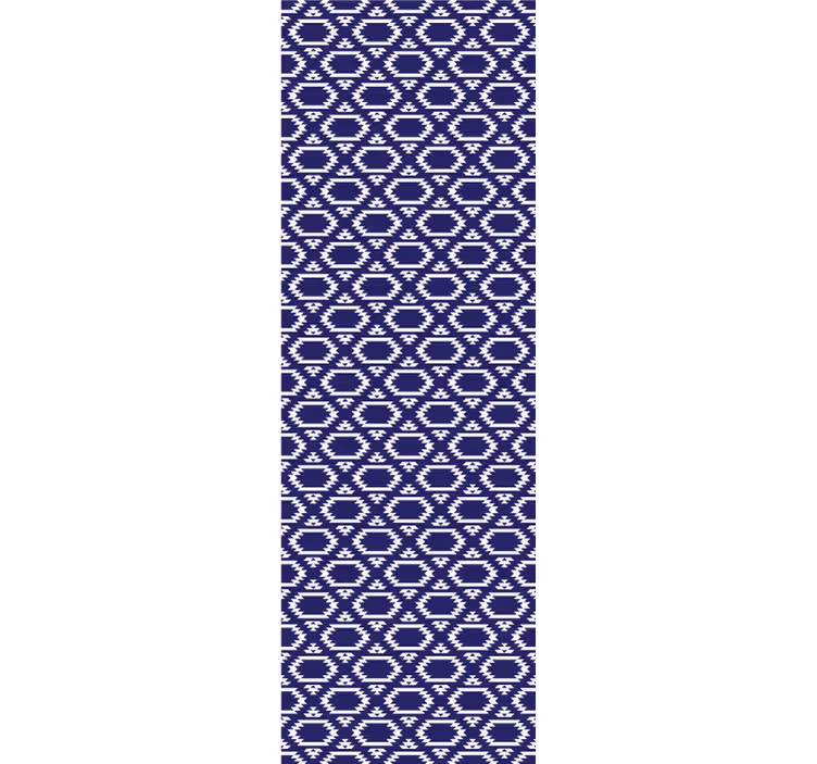 Geometric hexagonal shapes wallpaper for dining area - TenStickers