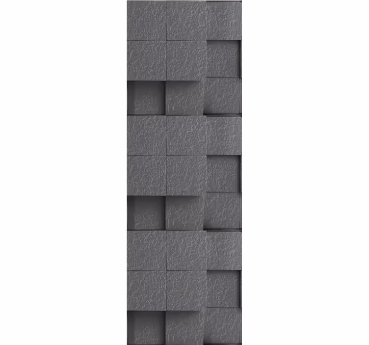 Textured wallpaper with textured cube surface - TenStickers