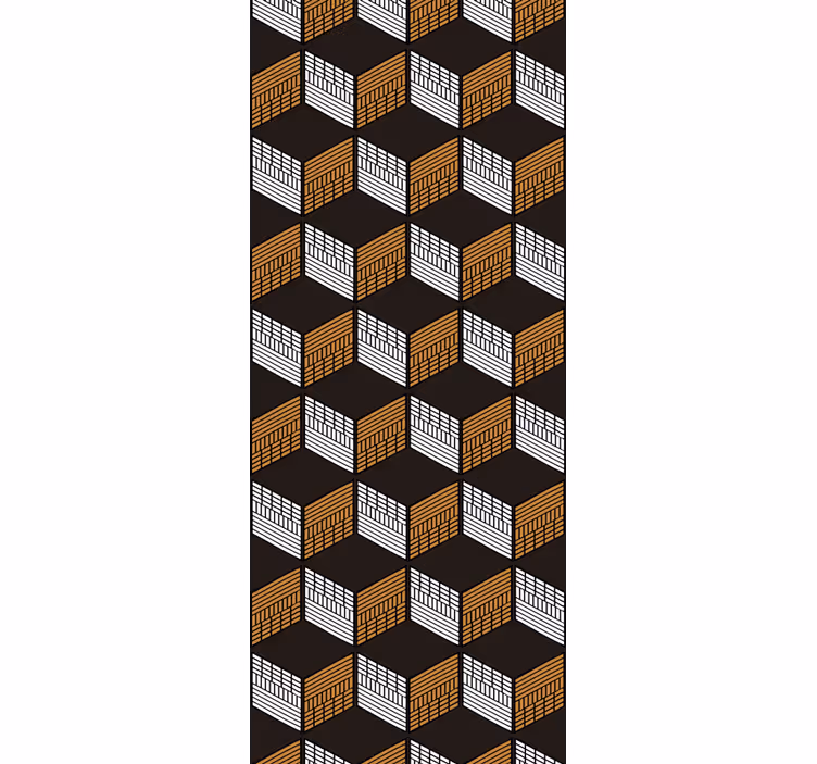 Cubic Illusion Art 3 d wall paper - TenStickers
