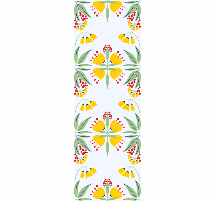 Floral Yellow Arrangement flowers wallpaper - TenStickers