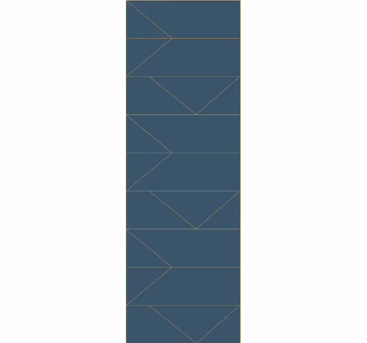 Geometric arrow shapes living area wallpaper - TenStickers