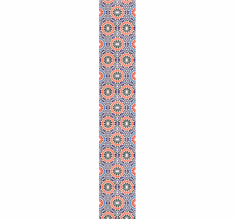 Floral wallpaper with geometric floral designs - TenStickers