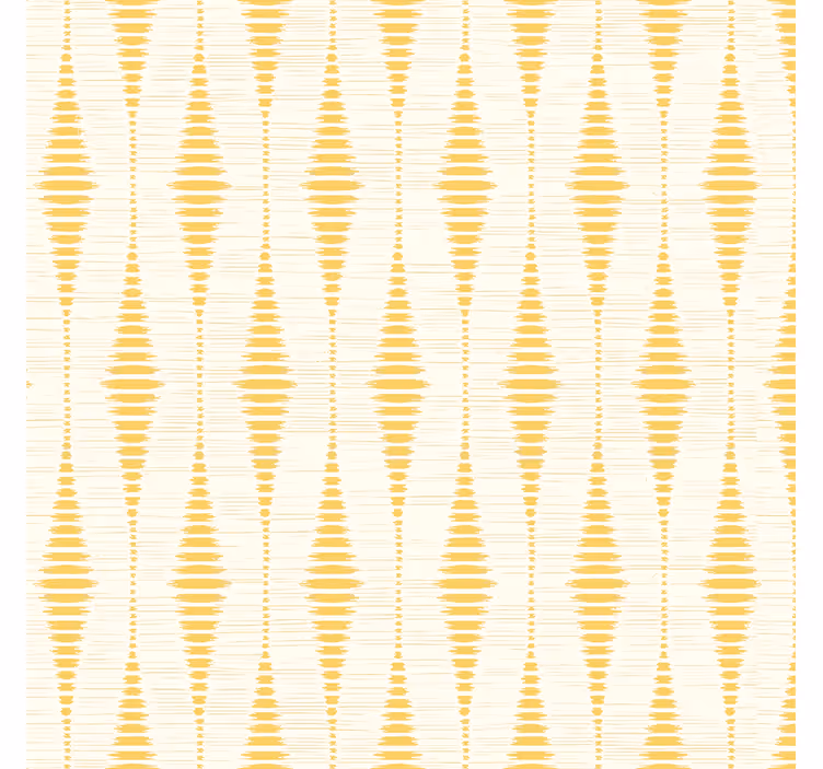 Yellow rabaul ikat geometric wallpaper - TenStickers