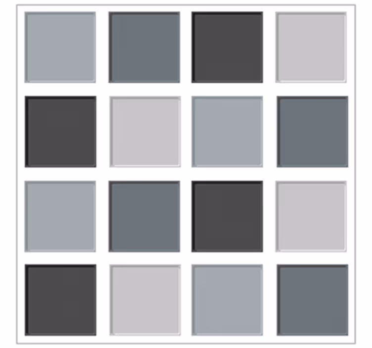 Living area wallpaper in grey tile design - TenStickers