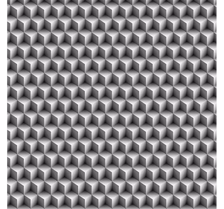 3 d wall paper grey cubes pattern - TenStickers