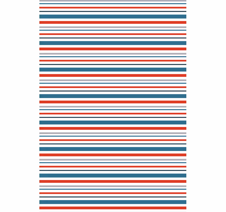 Ornamental wallpaper marine retro striped design - TenStickers