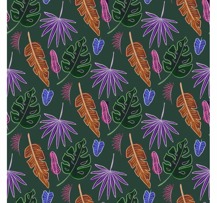 Wall paper in bedroom geometric neon pattern - TenStickers