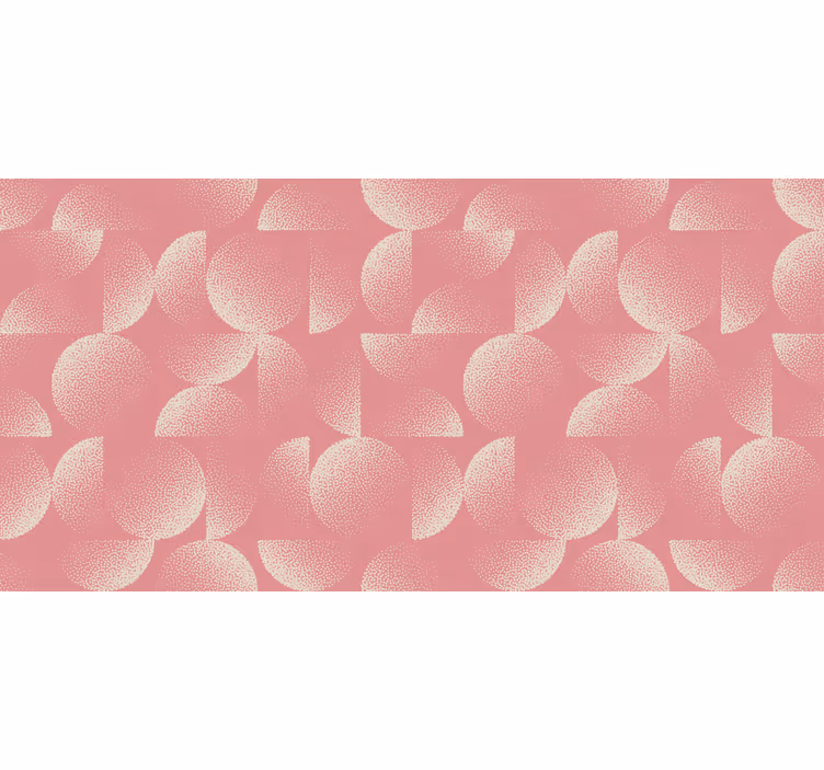 Pastel semi-circles wall paper in bedroom - TenStickers