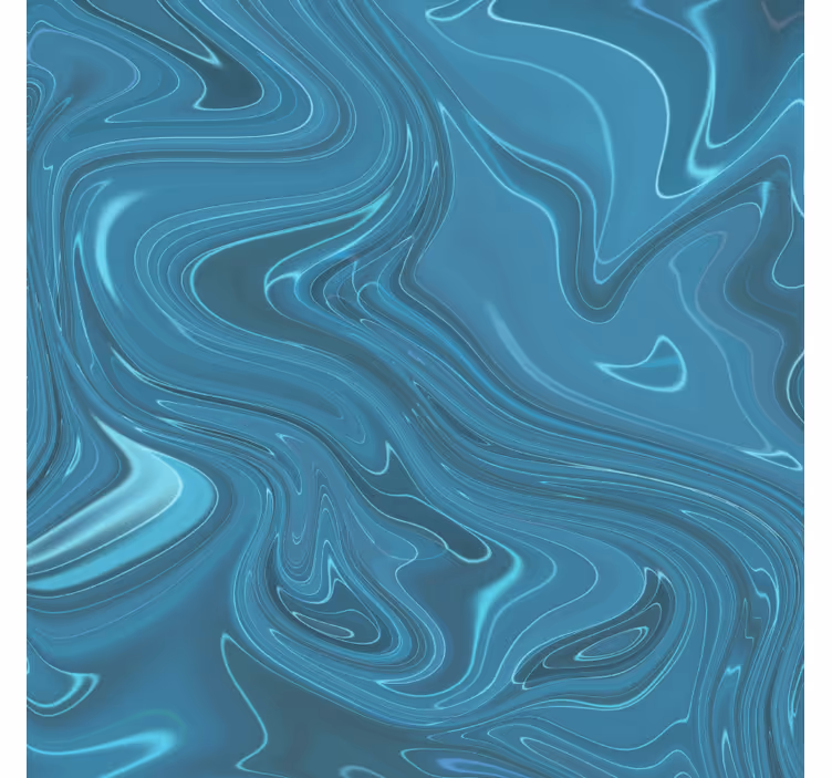 Living area wallpaper in abstract grey and turquoise - TenStickers