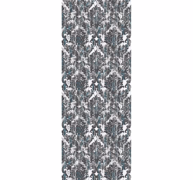 Ornamental wallpaper in old grey tones small elements - TenStickers