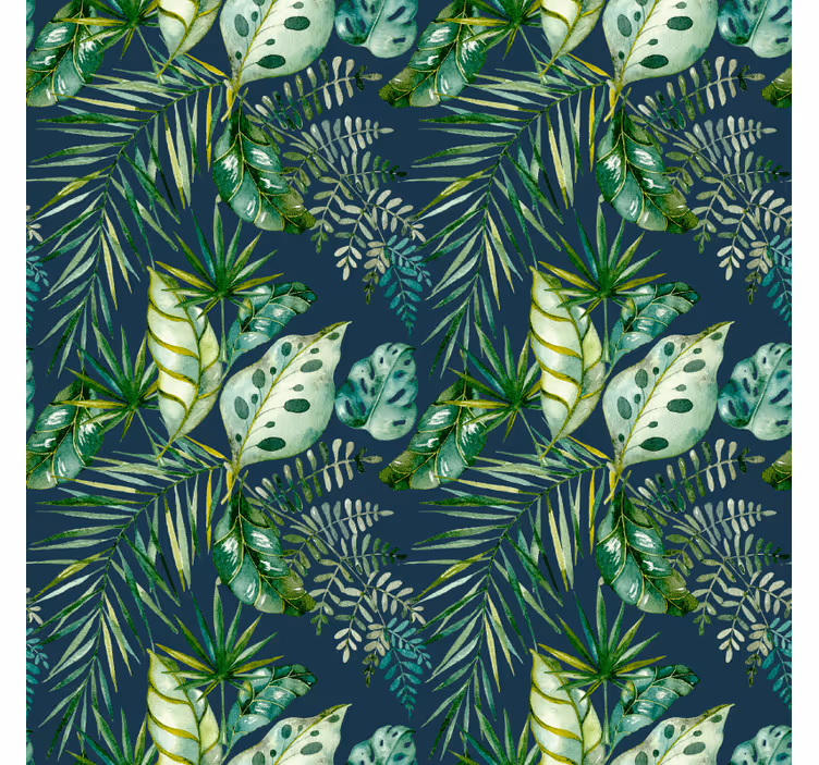 Textured wallpaper jungle print botanical design - TenStickers