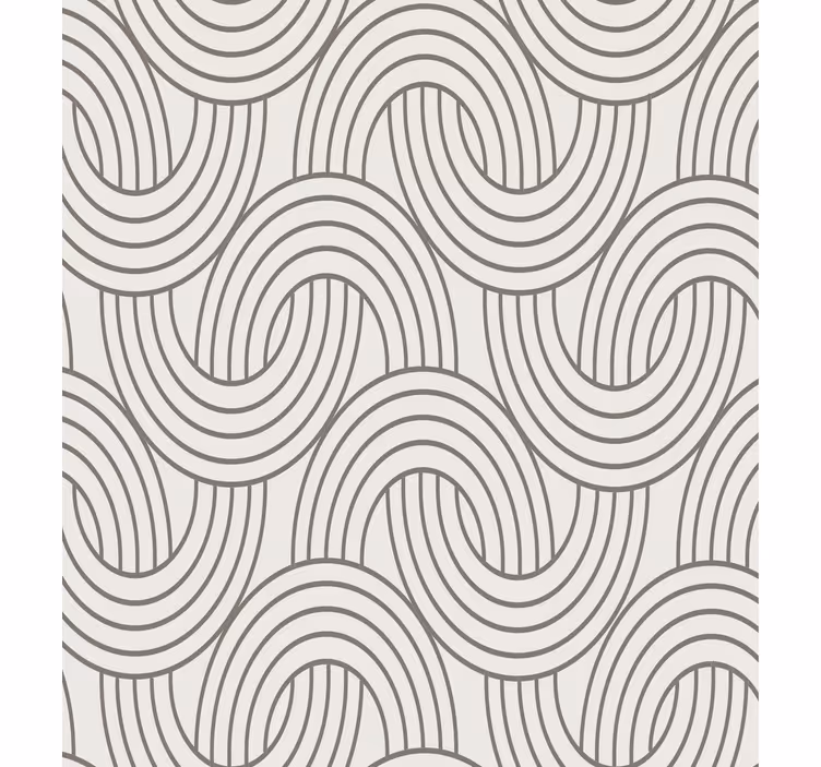 Living area wallpaper art deco illusion design - TenStickers