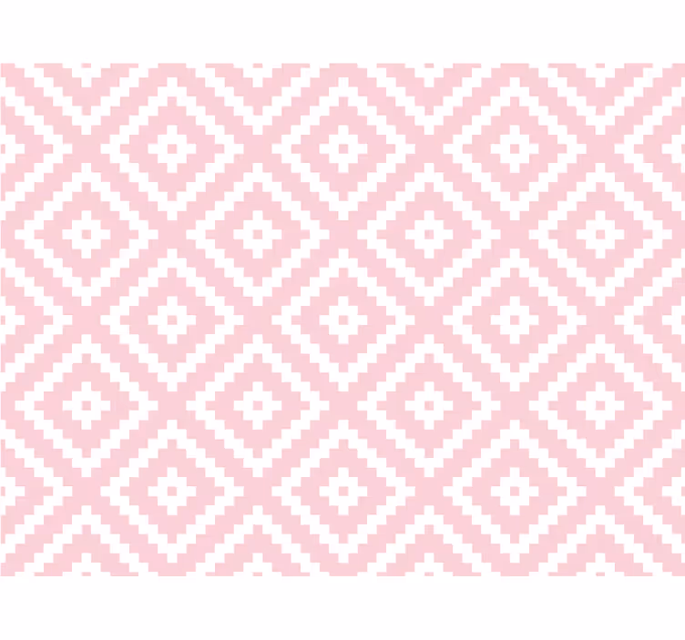 Textured wallpaper in pink squares geometric pattern - TenStickers