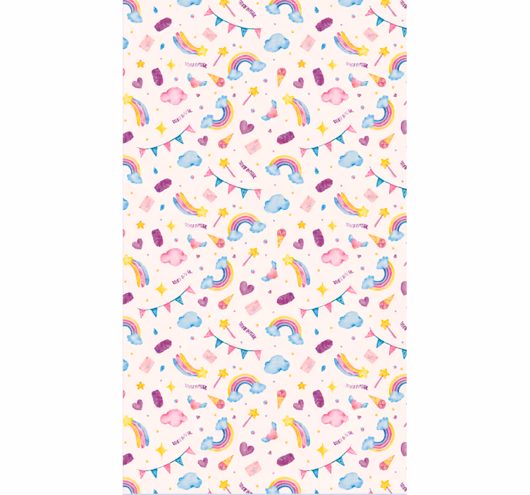 Animals wallpaper watercolor seamless pattern - TenStickers