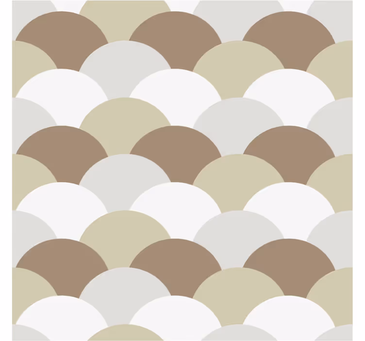 Brown scales wall paper in bedroom - TenStickers